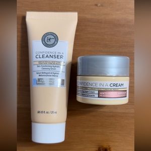 IT Cosmetics Confidence in a cleanser and Confidence in a cream travel duo